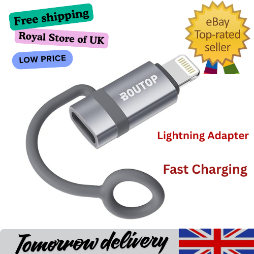 BOUTOP [Apple MFi Certified 36W USB C to Lightning Adapter for Fast Charging, U
