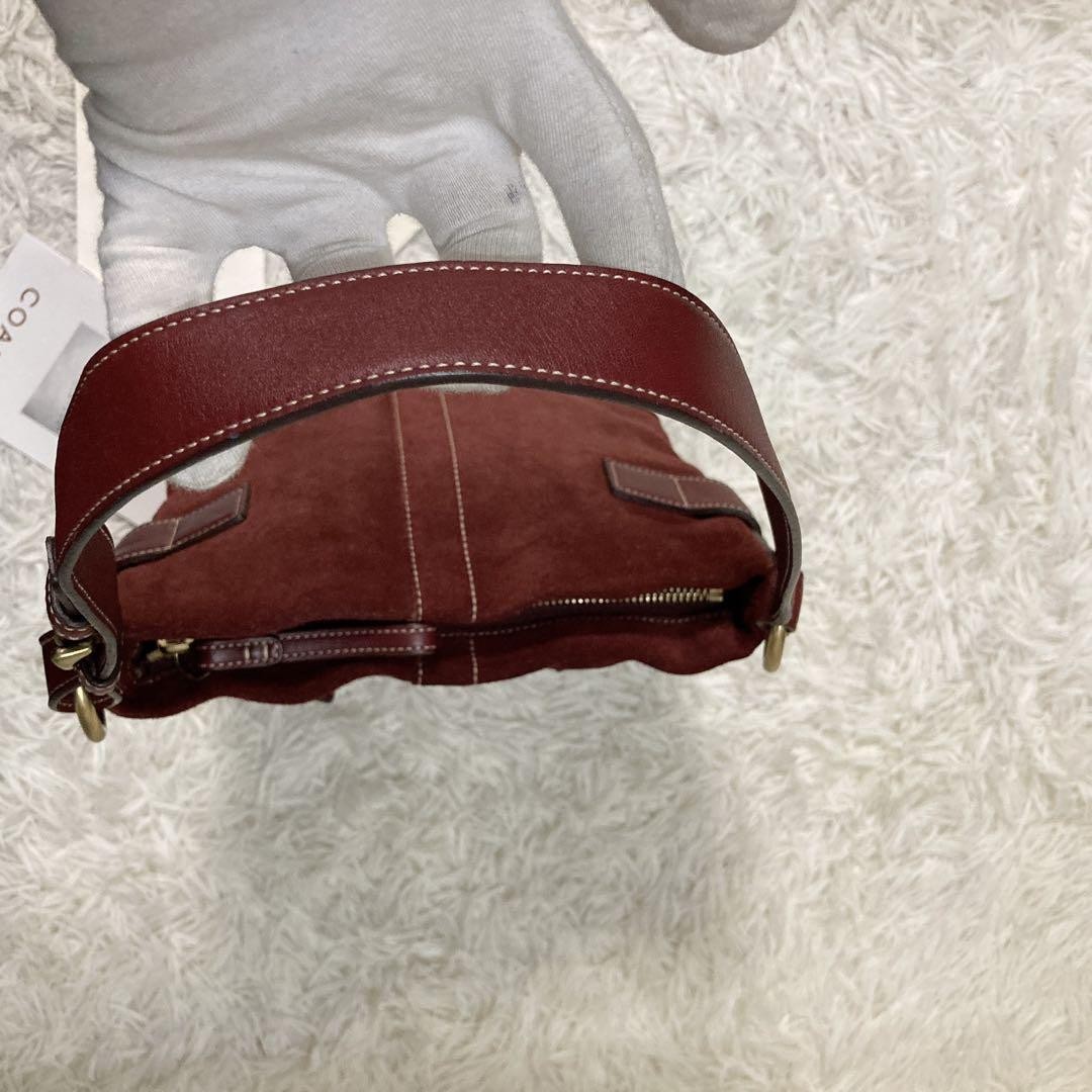 vintage coach old soho Suede red