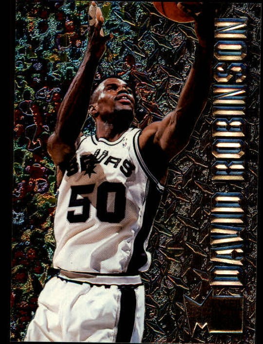 1996-97 Fleer Metal Basketball Card #91 David Robinson