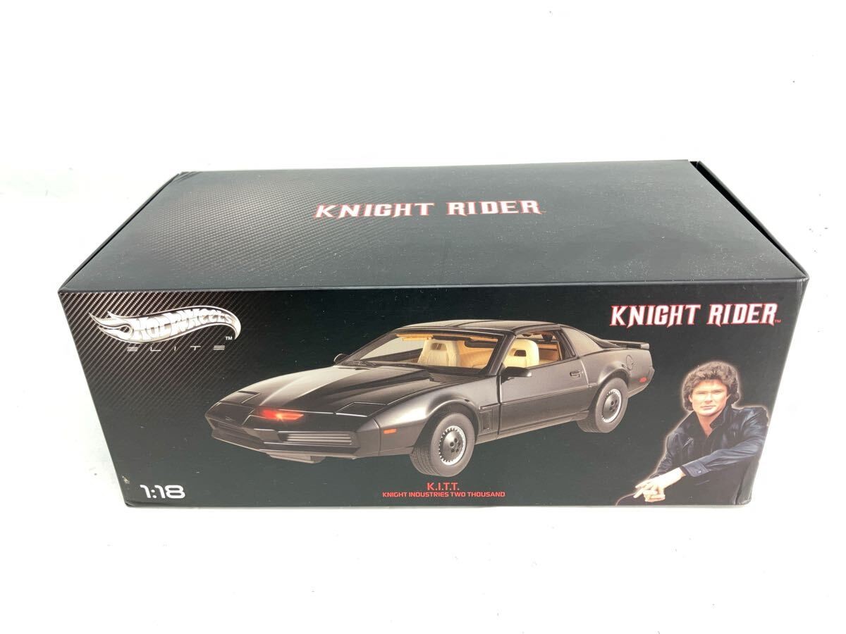 Hot Wheels ELITE Premium 1/18 KNIGHT RIDER K.I.T.T W/ Original box