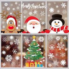 Christmas Window Stickers 262PCS: Multicolor, Modern, Contemporary Vinyl Sticker