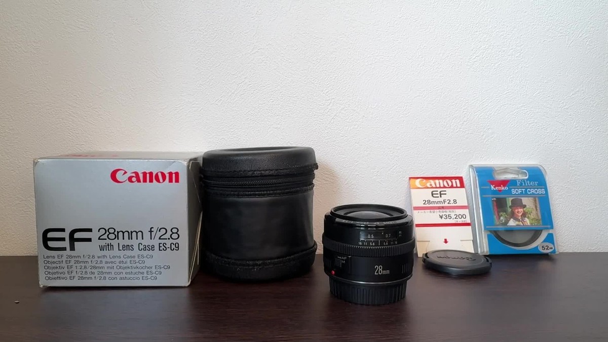 MINT in Box w/ Filter Caps] Canon EF 28mm f/2.8 Wide Angle AF Lens