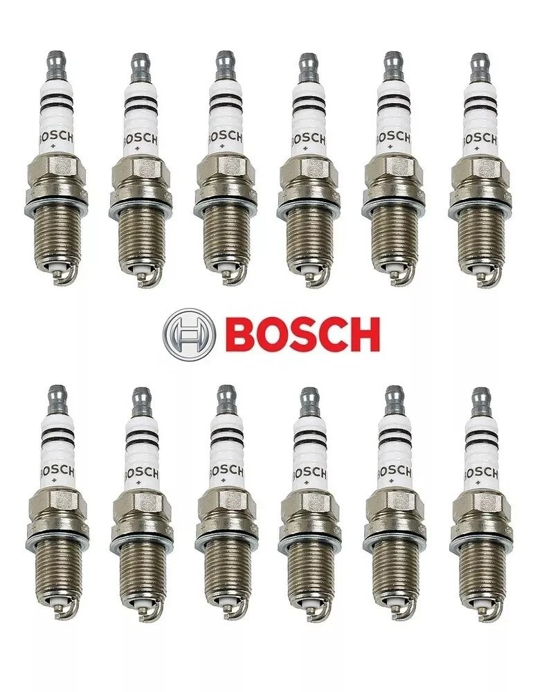 For Mercedes R129 W140 600SL 600SEL BOSCH OEM 7927 Spark Plug Set Of 12