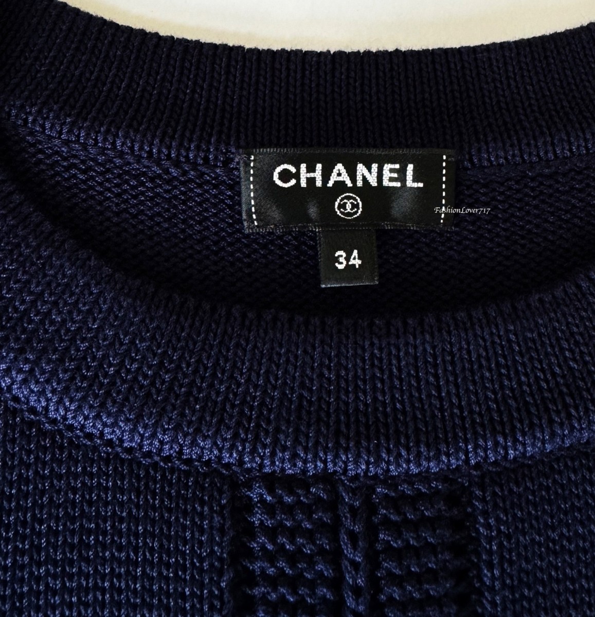 NEW $3000 21C CHANEL NAVY BLUE GOLD CC BUTTONS PULLOVER KNIT
