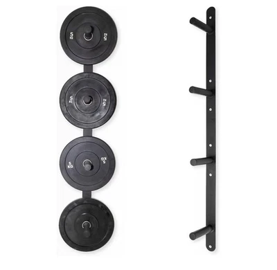 Fitvids Weight Plate Storage Rack, Weight Plate Holder Wall Mounted Bumper Pl...
