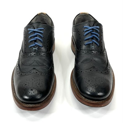 Ted Baker Guri Black Leather Wing Tip Size 10 s-l400.jpg main image 2