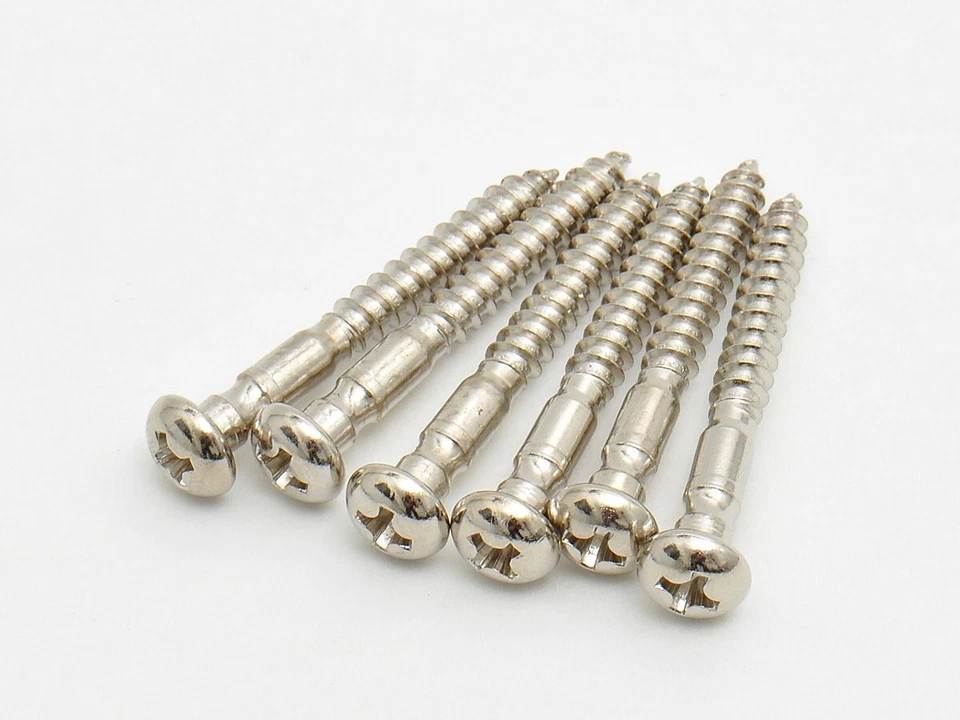 Göldo Tremolo Lagerschrauben chrom gerillt Schrauben Tremolobefestigung by TMG