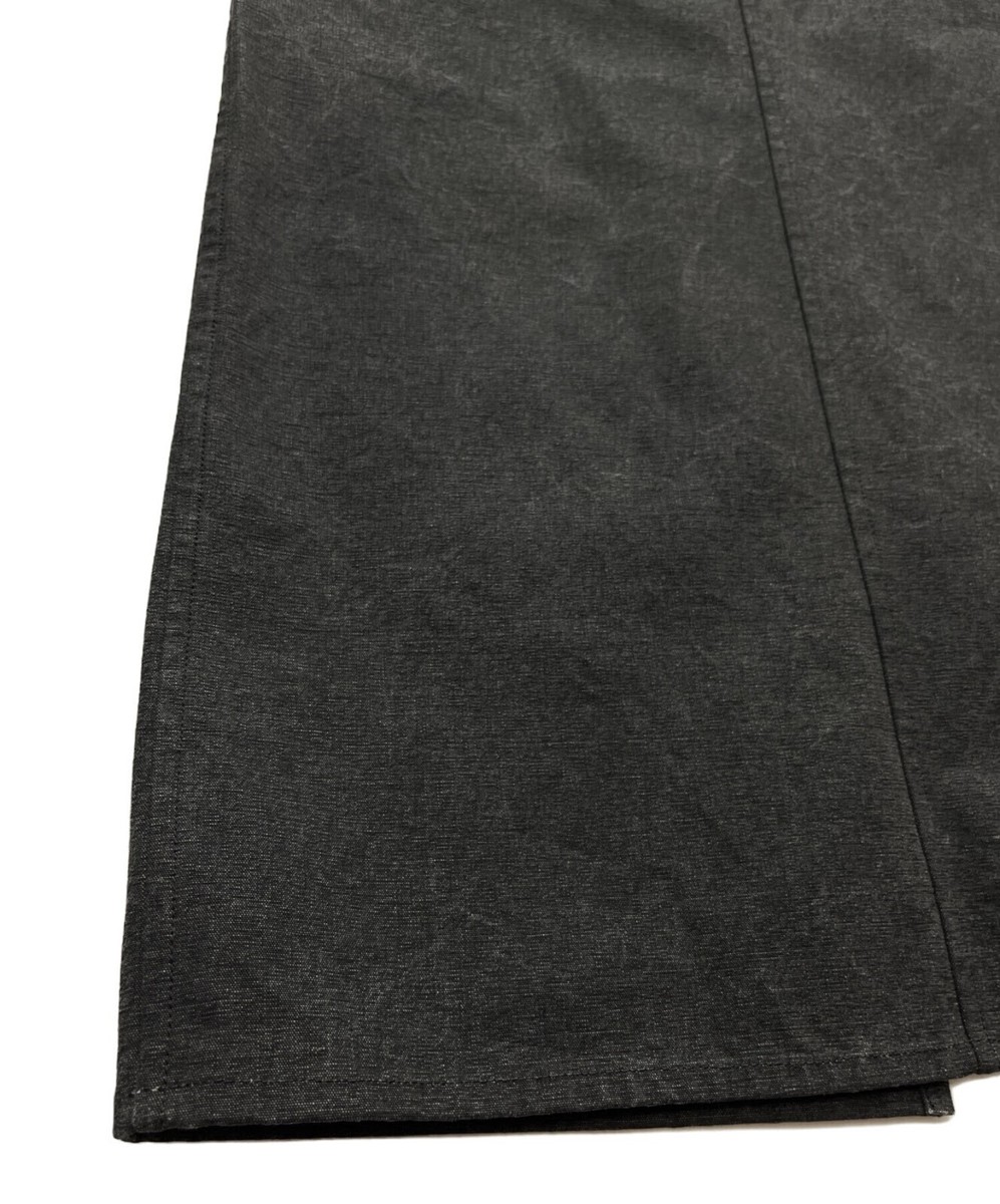 AURALEE Long skirt/WASHED HARD TWIST CANVAS SKIRT gray 100 AURALEE Long skirt/WASHED HARD TWIST CANVAS SKIRT gray 100