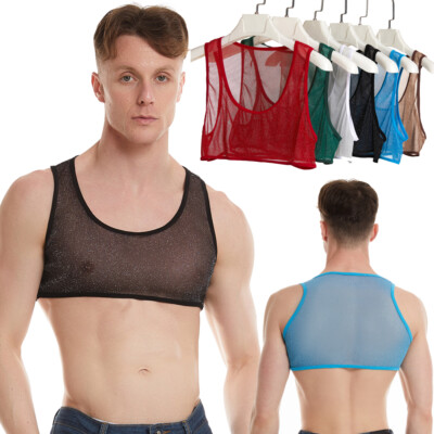 ultra cropped mesh top