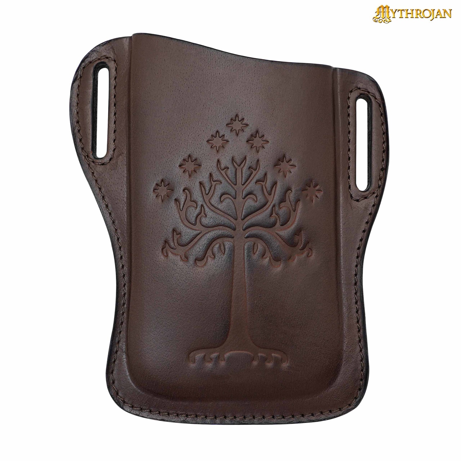 Genuine Leather Belt Pouch for Mobile Holding Embossed Phone Case Unisex Gift