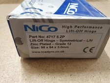 Lift-Off Butt Hinge Hinges for Timber Fire Door Nico Load Pro 4" Symmetrical LH