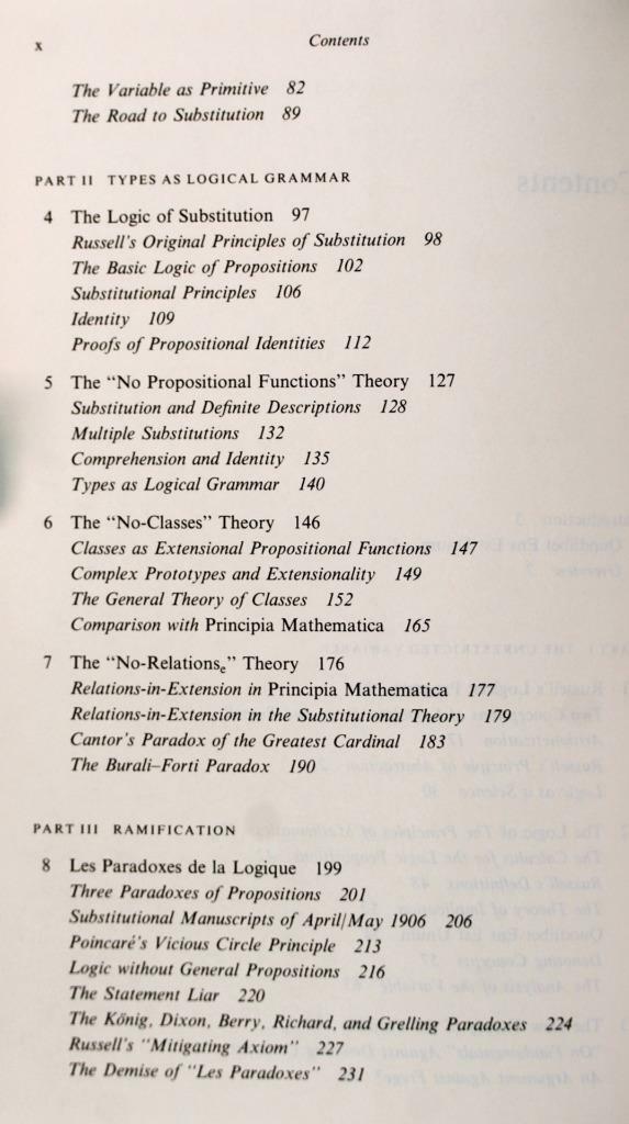 Logicism Betrand Russell's Hidden Substitutional Theory