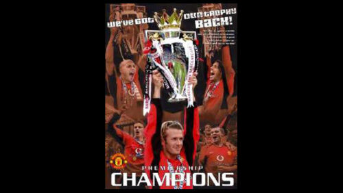 Manchester United OUR TROPHY BACK English Premier League Champions 2003 POSTER - Picture 1 of 1
