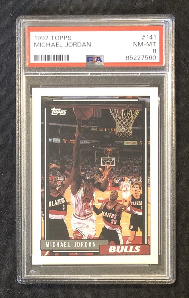 1992 Topps #141 Michael Jordan PSA 8 NM-MT Chicago Bulls HOF 🐐 Goat