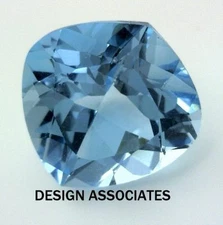 SKY BLUE TOPAZ 13 X13 MM FLAME CUT 1 PIECE   AAA RARE CUT (170944)