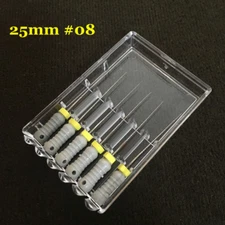 5 Packs Dental K-FILES 25mm #08 Stainless Steel Endo Root Canal File Hand Use