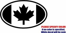 Flag of Canada Decal Sticker JDM Funny Vinyl Car Window Bumper Truck Laptop 12"