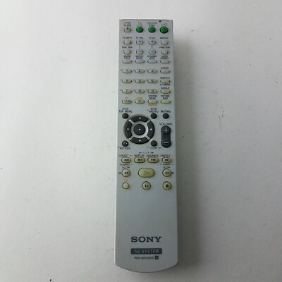 Sony RM Adu005 AV System Remote Control