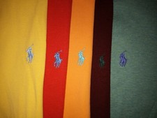   Lot 5 Ralph Lauren Polo Mens Short Sleeve Polo Shirts M Medium 1 NWOT