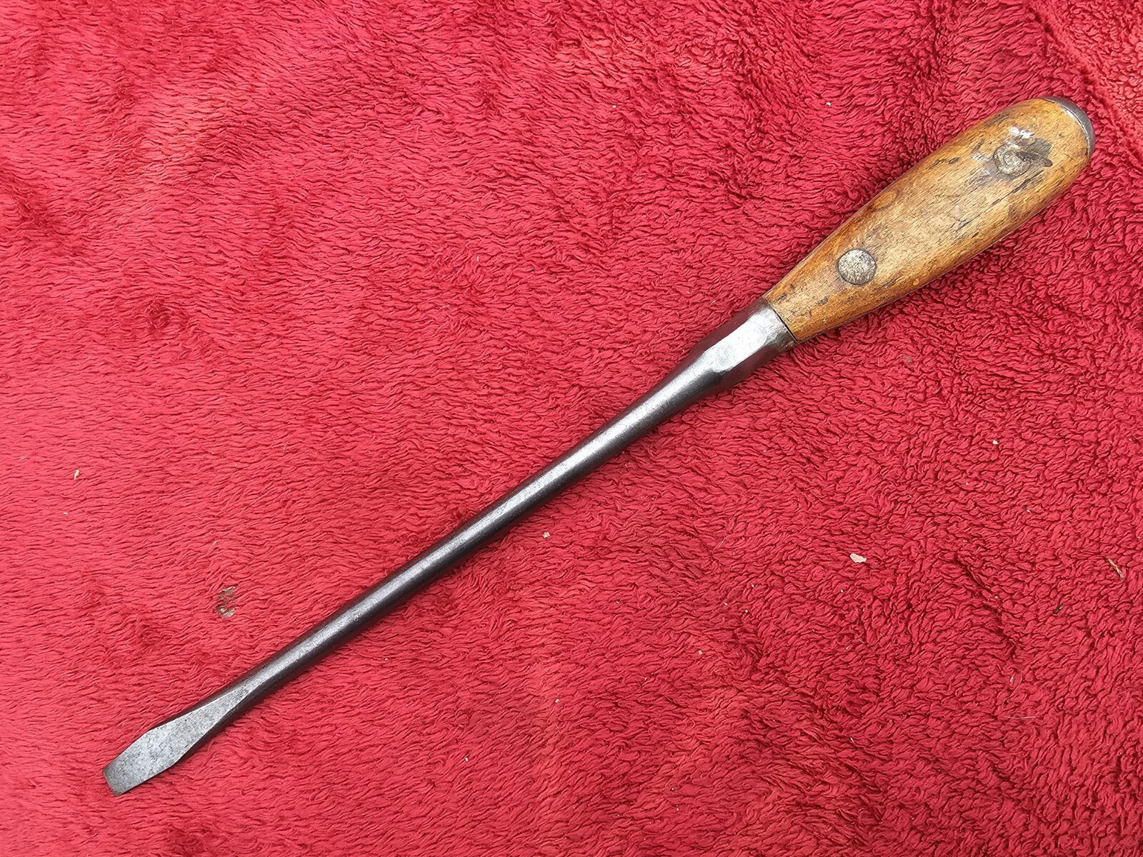Vintage Unmarked Perfect Handle Screwdriver 13-3/8 total length, 5/16 ...