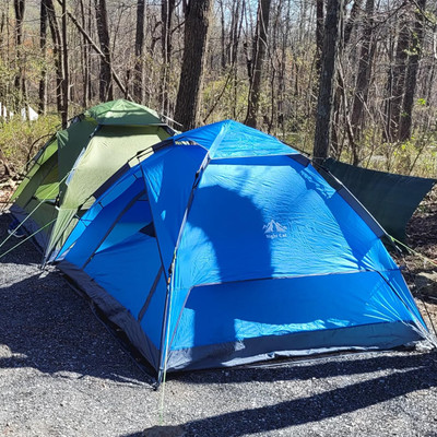 Instant Pop Up Waterproof Tent Automatic Hydraulic Rainproof with Rain Fly
