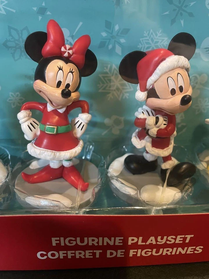 Disney Store Figura Juego Coffret De Figurines Navidad Figura Set Nuevo - Imagen 2 de 4