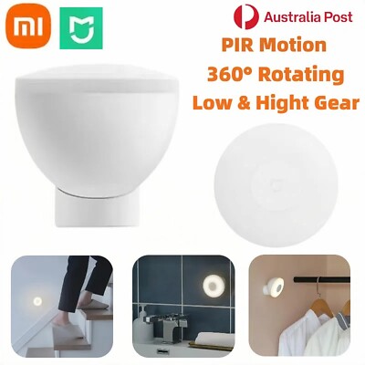 Xiaomi Mijia Night Light Infrared 2800K Warm Magnetic Dual Sensor Wall Desk AU