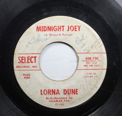 Hear! Pop 60S Promo 45 Lorna Dune - Midnight Joey / Im Going With Bobby On Selec