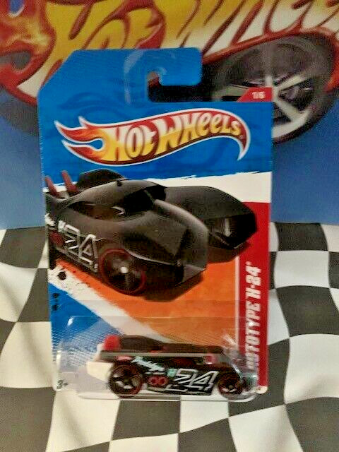 Hot Wheels 2011 HW Thrill Racers Raceway 1/6 217 Prototype H-24 BLACK OH5