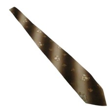 Wemlon by Wembley Men's Tie Vintage Polyester Floral Brown