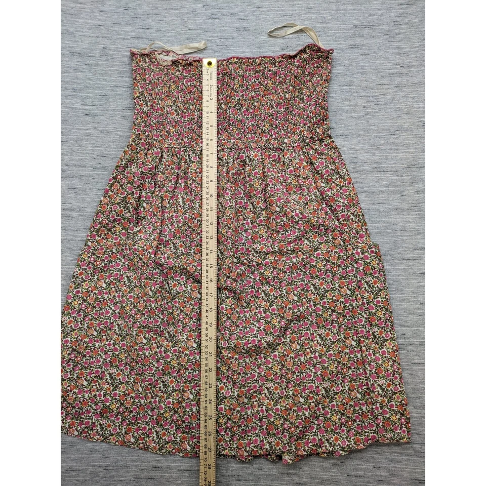 Vestido Solero Floral Y2K Sello Húmedo Ditsy Calado Sin Tirantes Grande Coqueta Fairycore Foto 2 de 4