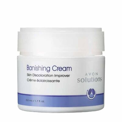 AVON SOLUTIONS BANISHING CREAM SKIN DISCOLORATION IMPROVER 1.7FL OZ