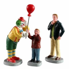 Lemax Carnival 2020 FRIENDLY CLOWN 3pc #02953 NRFB Amusement Park Fair Zoo *