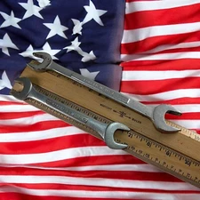 Craftsman Open End Wrench Lot USA 11/16" x 19/32" & 3/4" x 7/8" USA Made