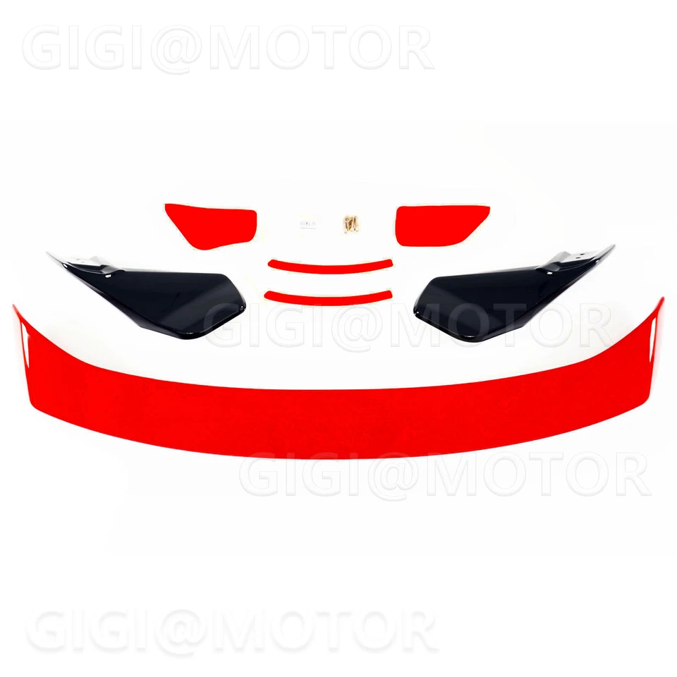 Alerón trasero estilo HPD rojo para Honda Civic FK7 FK4 FK8 5 PUERTAS hatchback 17-21 Foto 4 de 4