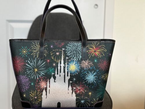 2023 Disney Park 100 Finale Dooney Bourke Partners Mickey Walt Firework Bag Tote - Picture 7 of 19