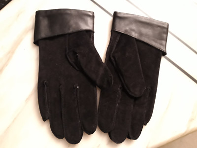 Neue schwarze Bi-Material Handschuhe - Größe M 