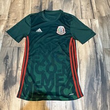 MEXICO PRE MATCH TRAINING FOOTBALL SHIRT SOCCER JERSEY ADIDAS Size S