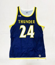 Under Armour Thunder Summer Women's Small Basketball Jersey Navy Blue Yellow