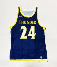 Under Armour Thunder UAA Racerback Basketball Jersey Women's S Navy Blue