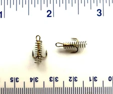 50 Gerry's Tackle 2X Strength Bronze Dough Bait Treble Fish Hooks Size 14