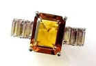 HSN Colleen Lopez Sterling Silver Madeira Citrine & Amethyst Band Ring 7 — photo 1