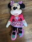 Disney Junior Minnie Mouse Plush " Light Up Star" Pop Star Singing Minnie 15"