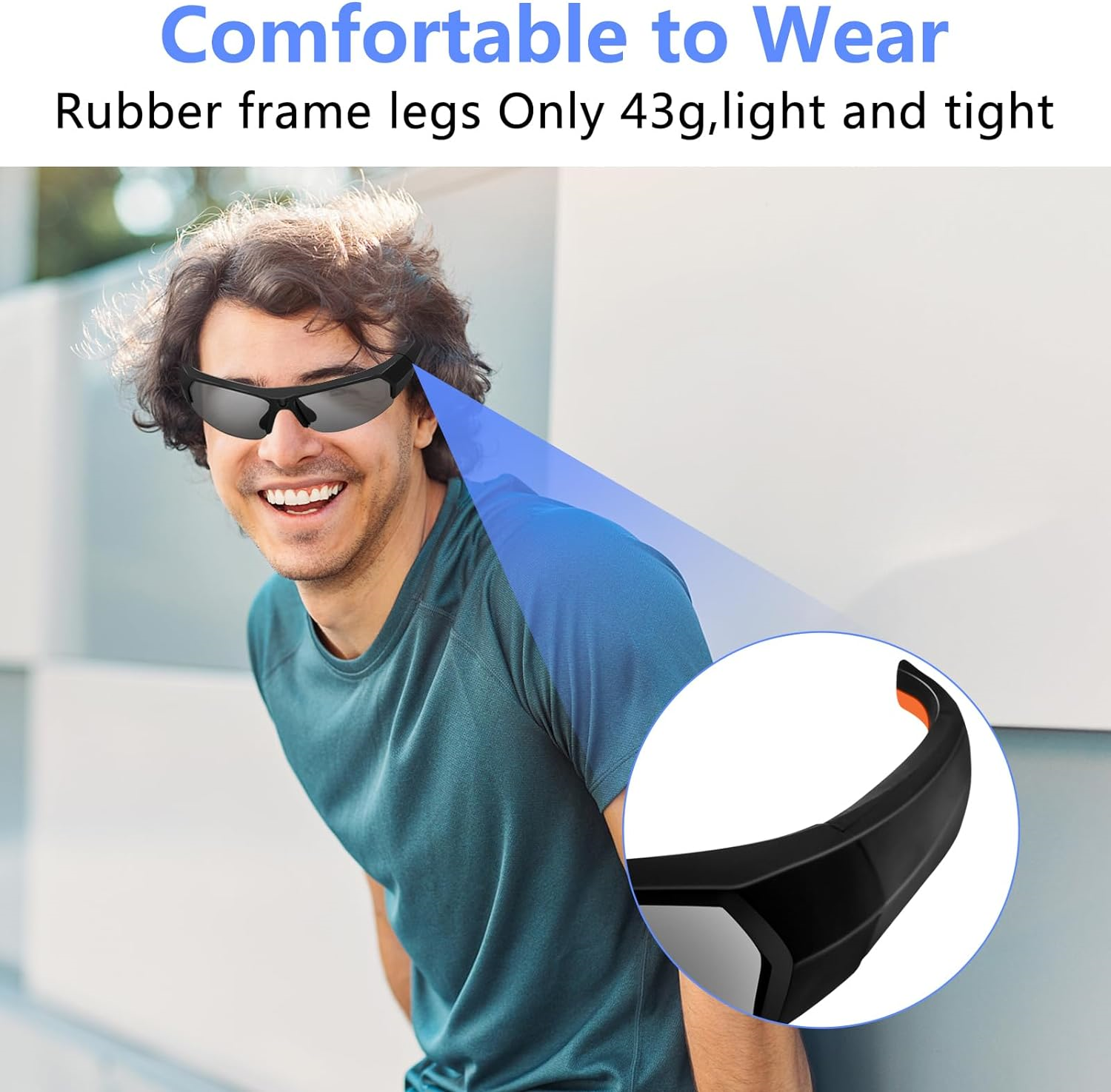 Camera Glasses HD 1080P Bluetooth Glasses with Camera Sunglasses Smart