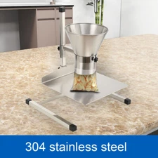 Stainless Steel Feeding Hopper with Support Stand Manual Filling Package Funnel