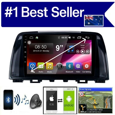 MAZDA 6 2013 GPS CARPLAY ANDROID AUTO CAMERA ODB DAB TPMS DVR works with BOSE