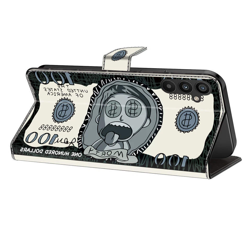 Funda tipo billetera con correa flor de búho para A34 A35 A15 A24 A16 A55 A54 A53 A12 A14 Foto 4 de 4