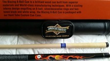 American Heritage Blazing 8 ball Pool Cue and Case combo.