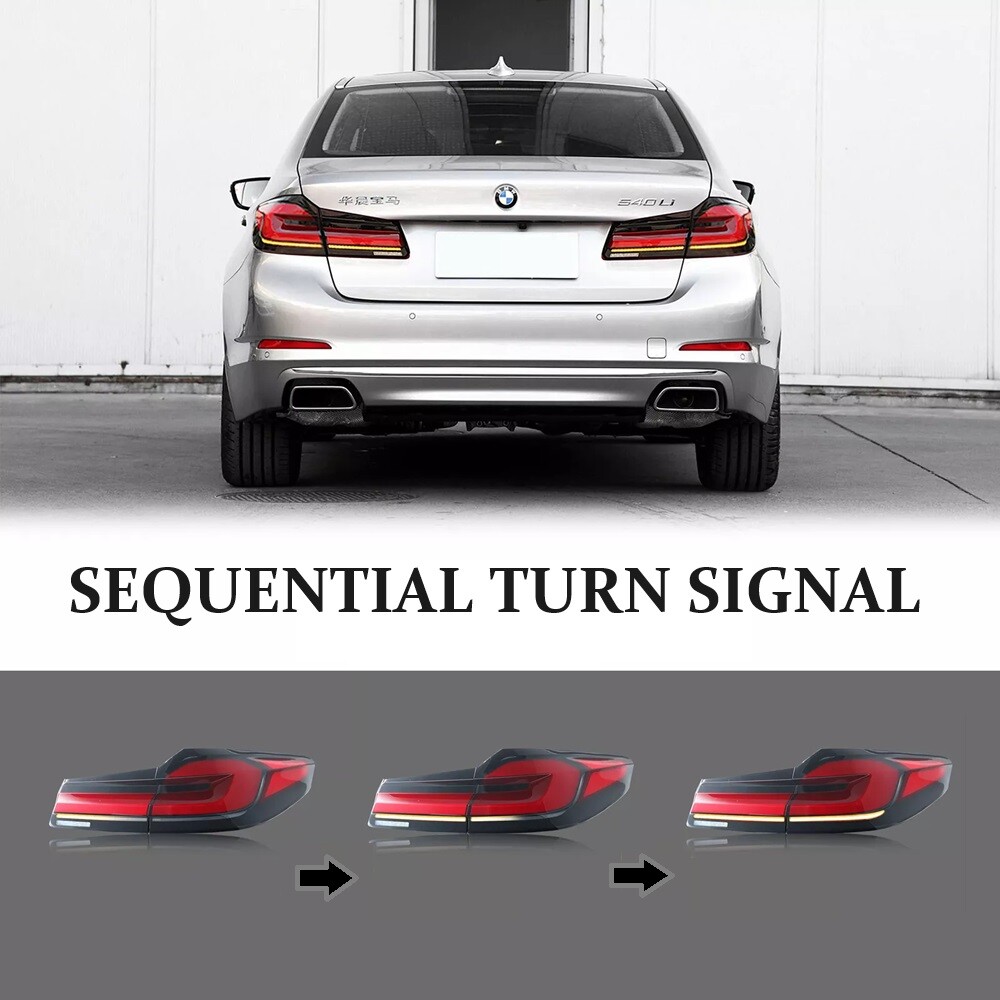 Clear Full LED LCI Tail Lights for BMW G38 530 540 G30 M5 F90 2017
