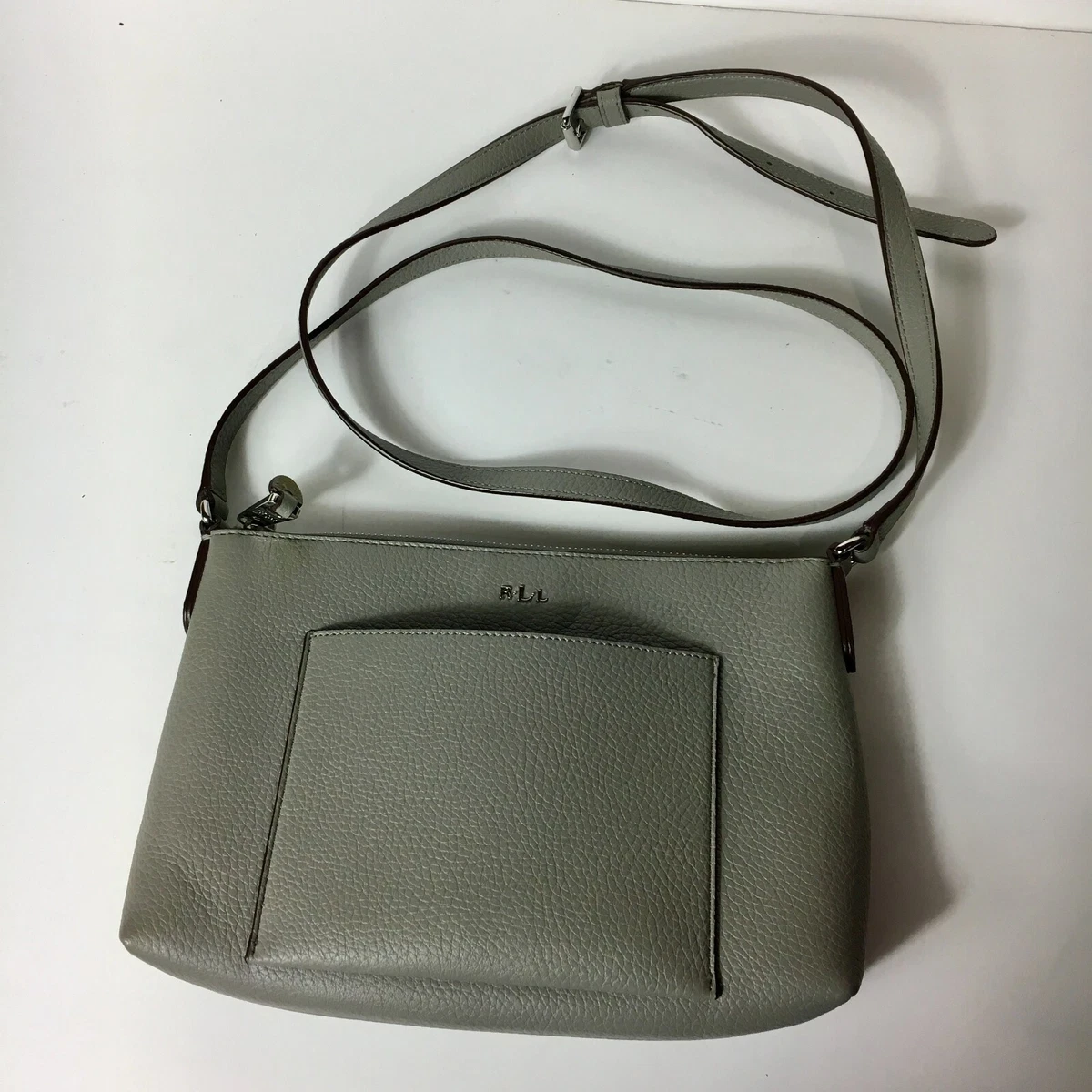 Ralph lauren grey best sale handbag